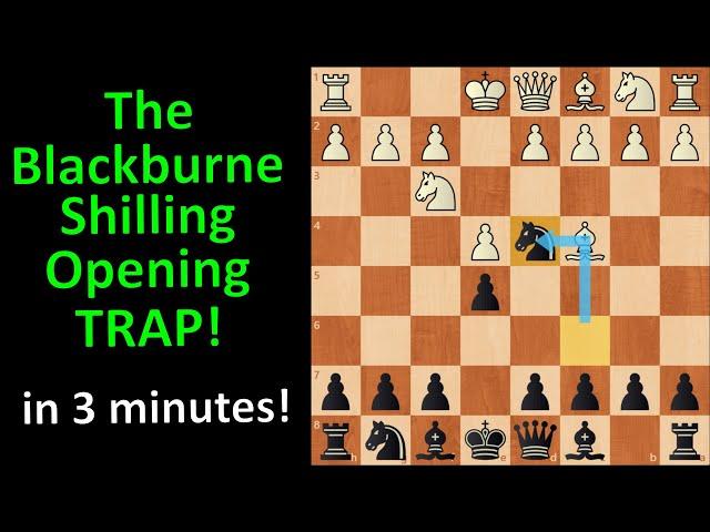 The tricky Blackburne Shilling Opening Trap!