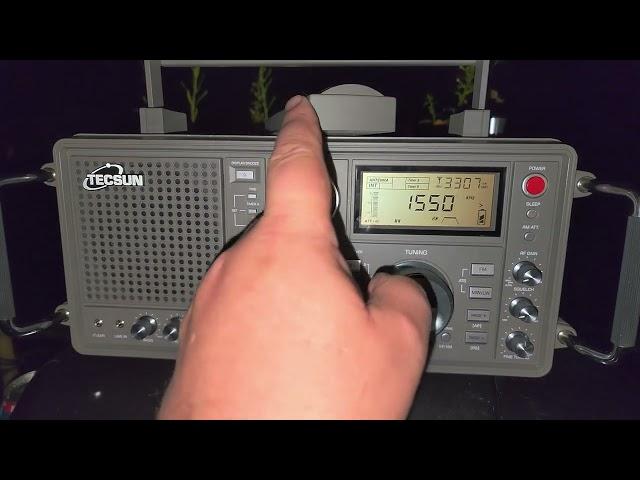 CBEF Windsor Ontario 1550 kHz Mediumave AM radio on Tecsun S-2200x using Rotatable loop antenna