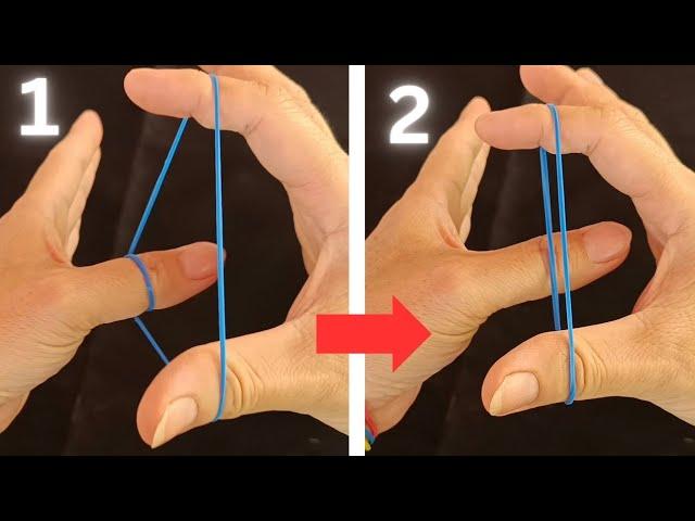 This Magic Trick is so Amazing. Tutorial RubberBand magic trick for beginners. TNT Magic Trick.