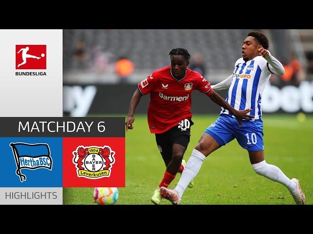 Hertha BSC - Bayer 04 Leverkusen 2-2 | Highlights | Matchday 6 – Bundesliga 2022/23