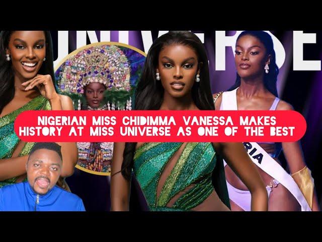 Nigerian Miss Chidimma Vanessa Makes History at Miss Universe as One of the Best