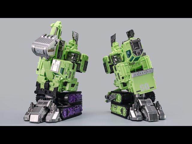 Legs of Devastator！Mecha Invasion GLA05 & GLA06 Giant Legion Heavy Builder Bonecrusher & Scavenger