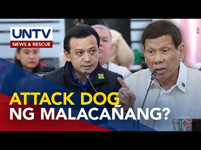 Trillanes, attack dog umano ng Malacañang; plano nang kasuhan ni FPRRD