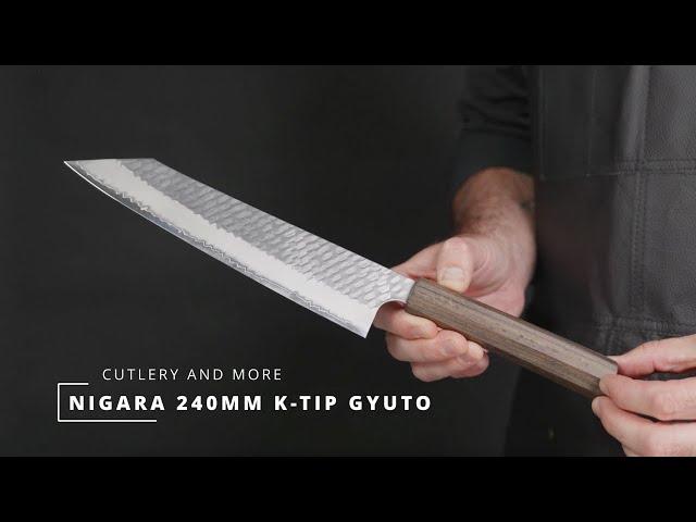 Nigara Hamono Kiritsuke Gyuto Japanese Chef’s Knife - Knife in Focus