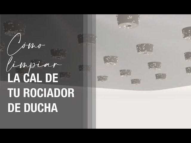 Cómo limpiar la cal de tu rociador de ducha