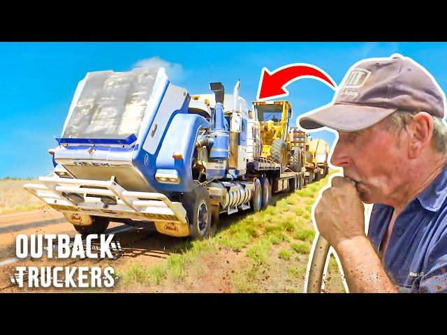 Skilled Trucker Uses Bush Mechanics To Jumpstart His Mack Truck