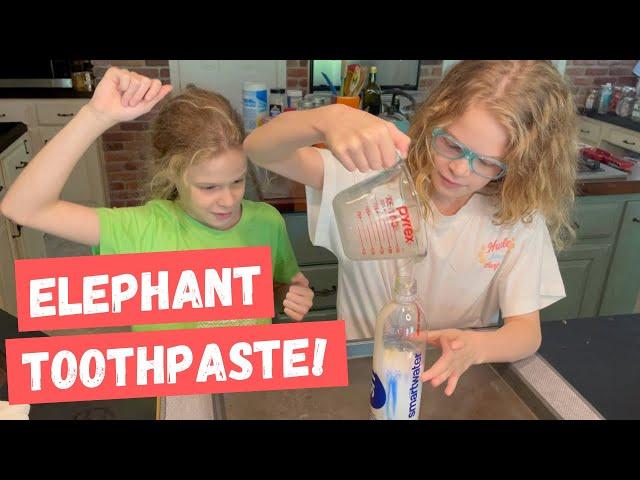 How to Make Elephant Toothpaste? A Fun STEM Experiment for the kids | Homeschooling Science Practice