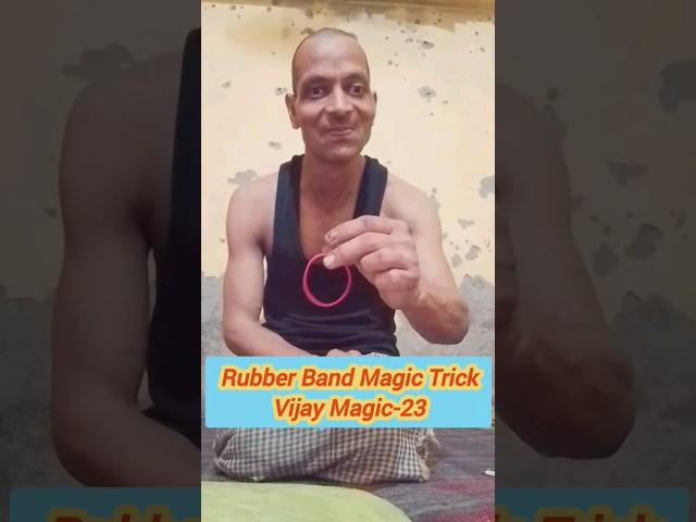 Rubber Band Magic Trick Vijay Magic-23|#magictutorials #magic #shorts #youtubeshorts #vijaymagic23