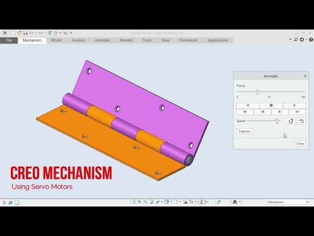  PTC Creo 4.0 Mechanism Tutorial || Using Servo Motors