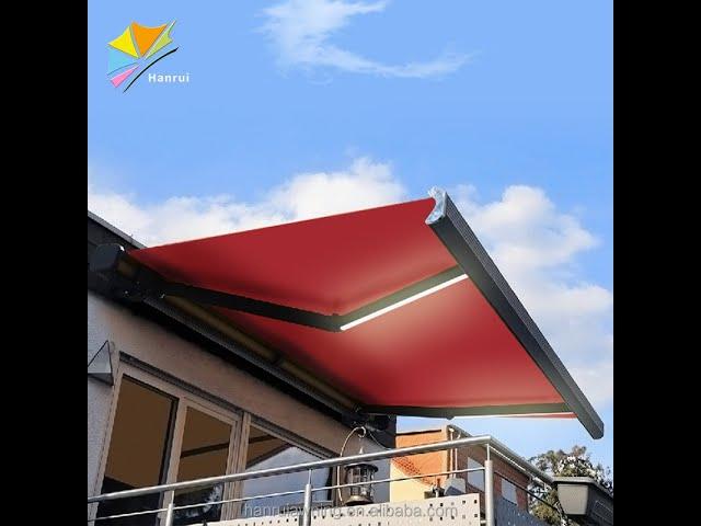 China factory supply all seasons outdoor retractable awning withe weather sensor