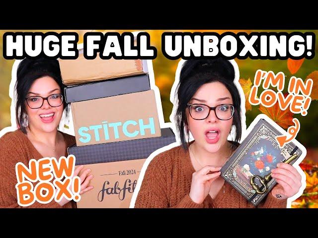 HUGE SPOOKY SEASON UNBOXING | BRAND NEW BOX! Fall FabFitFun, Archer & Olive, Witch Box, & More!