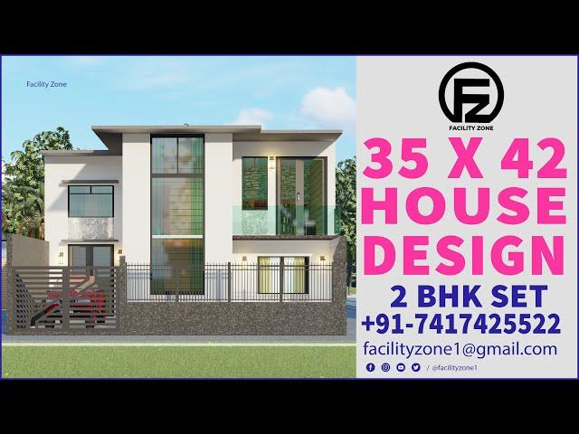 35x 42 House Design | Facility Zone  | +91- 7417425522