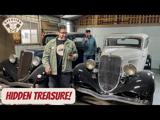 WE FIND TREASURE AROUND EVERY TURN AND IN EVERY GARAGE!  37 CARS AND MOTORCYCLE COLLECTION!