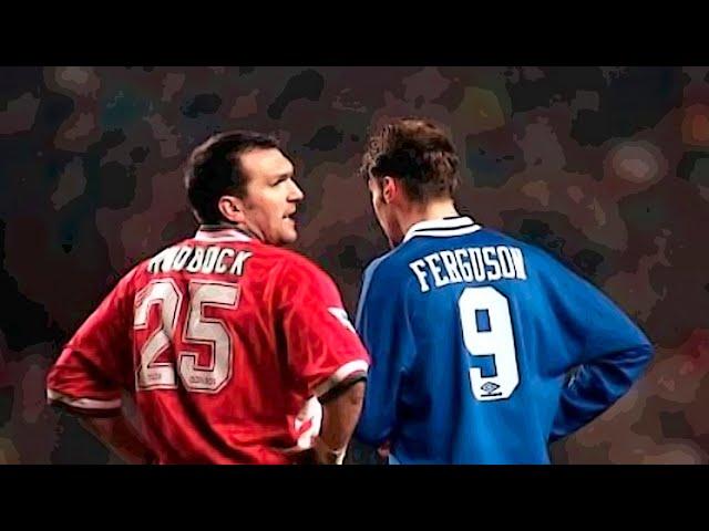 Neil Ruddock tackle on Duncan Ferguson