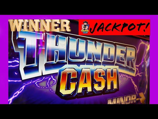 Thunder Cash JACKPOT!  HIGH LIMIT Slot Play 