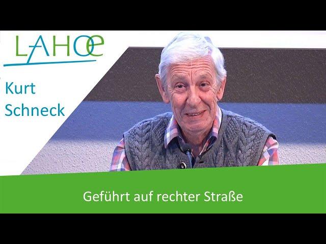 10.03.2023 Kurt Schneck: Geführt auf rechter Straße