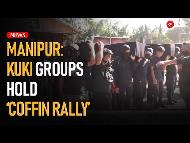 Manipur Violence: Kuki Groups Protest With Symbolic Rally For Kuki Militants Killed In CRPF Attack