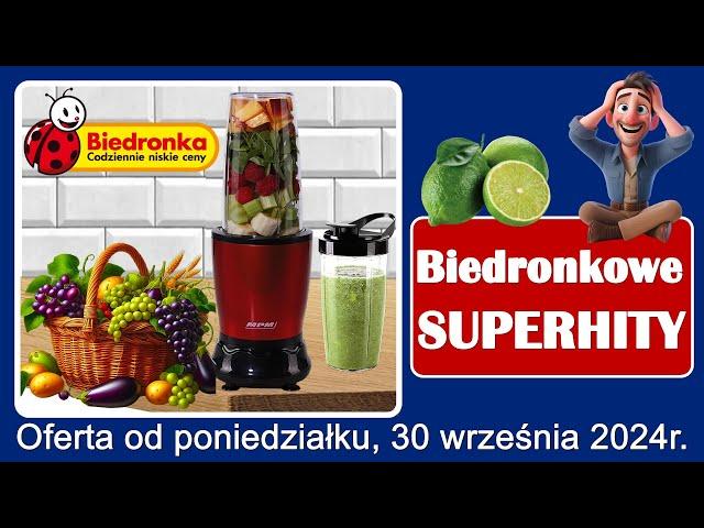 𝐁𝐈𝐄𝐃𝐑𝐎𝐍𝐊𝐀  Nowa Oferta od Poniedziałku 30.09.2024 | Biedronkowe Superhity