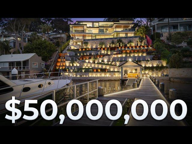 Inside THE MOST EXPENSIVE Waterfront Mansion on Sydney's Northern Beaches | Avalon Beach, NSW