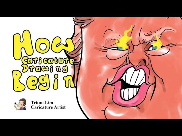 How Caricature Drawing Begin by Triton Lim Artist