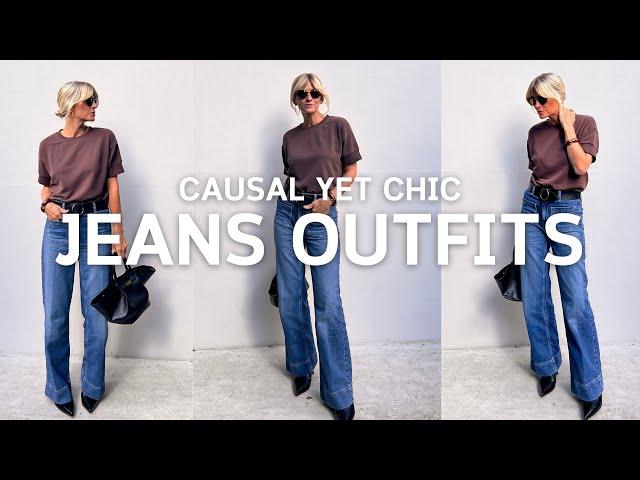 8 CASUAL JEANS OUTFITS THAT STILL FEEL CHIC | Autumn 2024