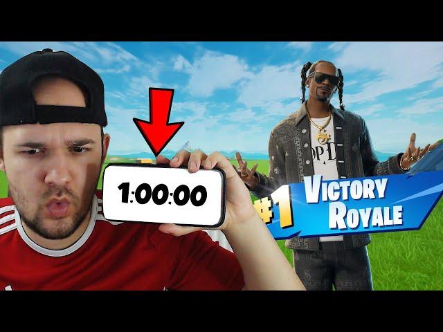 Am 1 ORA Sa Fac Primul Win La Fortnite !