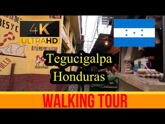 【4K 60fps】Tegucigalpa  ~ Walking Tour - Honduras