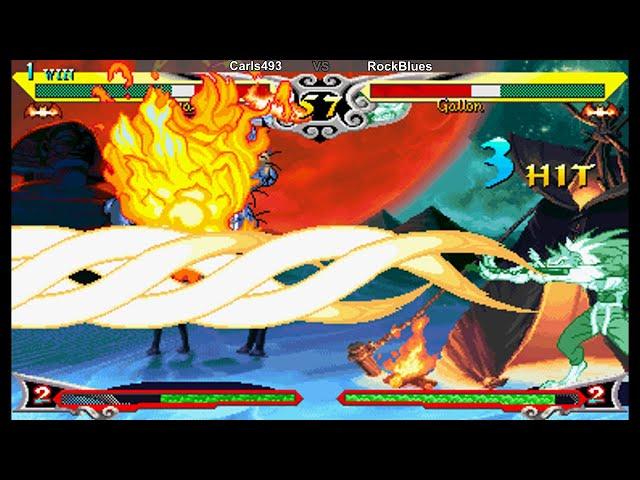 Vampire Savior (Fightcade): Online Match #20: Carls493 Vs. RockBlues (6 Matches)