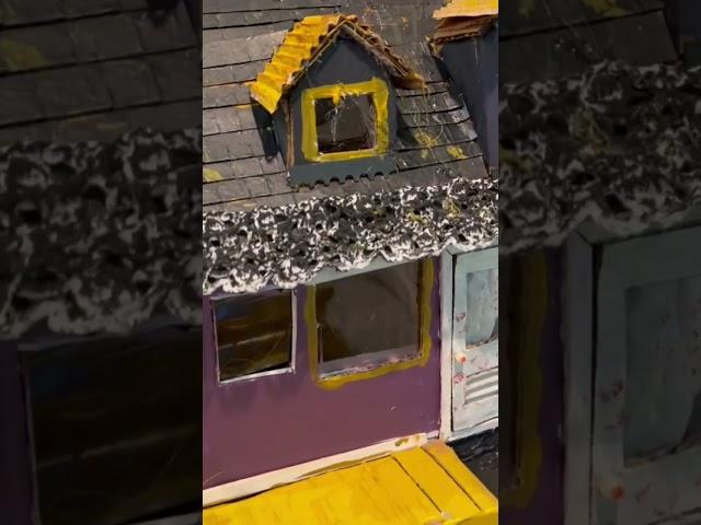 Almost finished our Halloween house|scaredy boo!