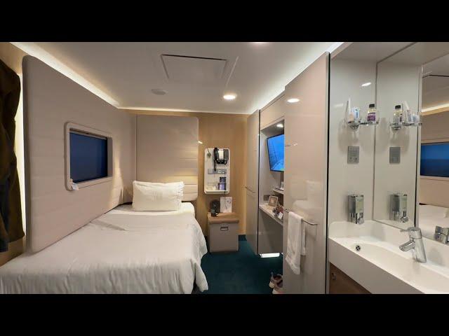 I Sailed in a TINY Cabin on the Norwegian Encore - Solo Cabin & Lounge Tour