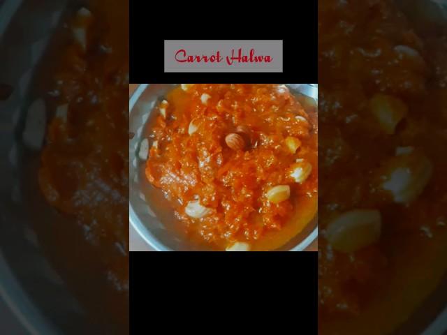 Carrot Halwa Recipe/Dessert Recipe@SG Tasty Treats #shorts#Ytshorts