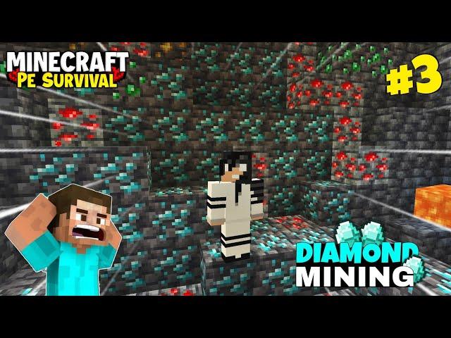 Minecraft survival series ep 3 || Minecraft pocket edition || minecraft 1.21 pe survival series