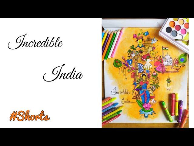 #drawing #mydrawing of incredible india #drawingskills