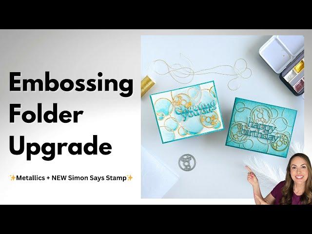 Step-Up Embossing Folders with the Latest Release from SIMON SAYS STAMP! #cardmaking