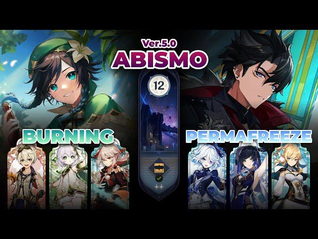 VENTI BURNING & WRIOTHESLEY PERMAFREEZE | SPIRAL ABYSS 5,0 | GENSHIN IMPACT