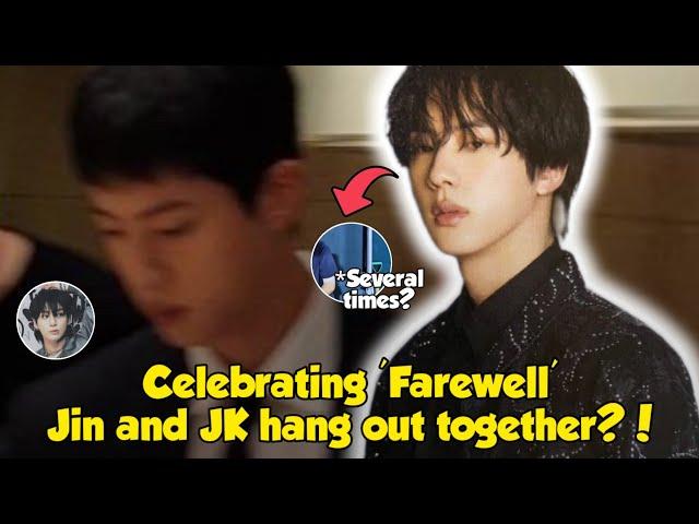 Celebrating 'Farewell', Jin and JK were caught hanging out together?!