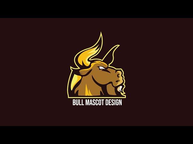 Bull Mascot Design | illustrator Tutorial | By Timeless Graphics | 2021