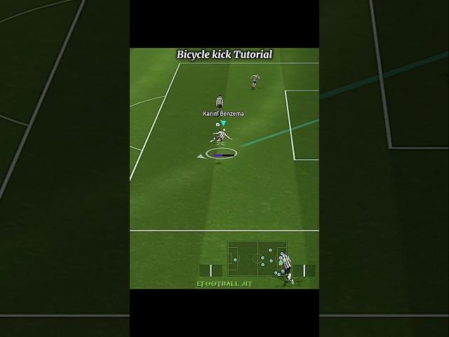 Bicycle kick Tutorial | efootball 2025 mobile #efootball #efootball2025 #bicyclekick #pes #shorts