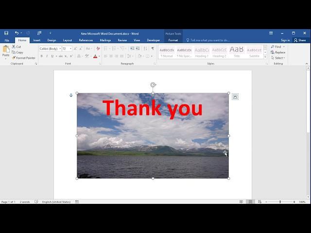 How To Write On A Picture In Word