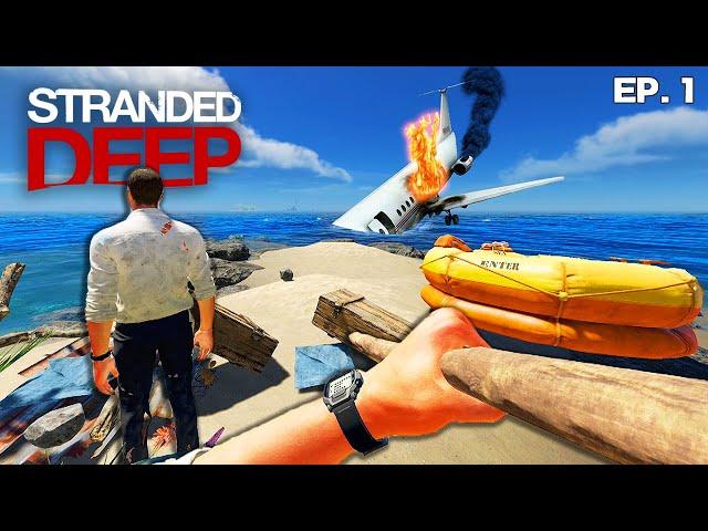 Our Plane CRASHES Into the Ocean - Stranded Deep Multiplayer #1