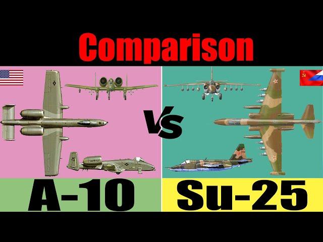 A-10 Thunderbolt II vs Su-25 Grach: comparison | Su-25 Grach vs A-10 Thunderbolt: Which Would Win?