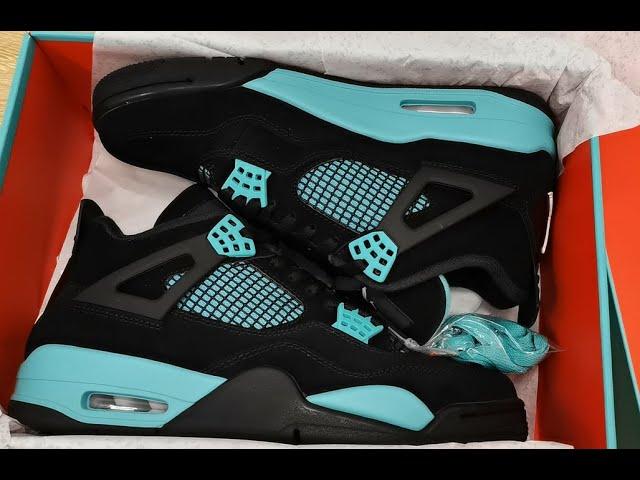 Jordan 4 Tiffany green black