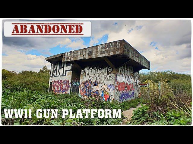 WWII Bofors Gun Emplacement Platform. Waltham Abbey. Essex.