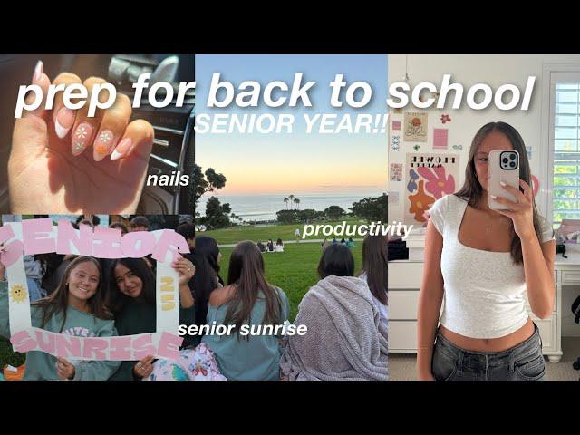 preparing for my SENIOR YEAR!!!  (new tech, supplies, nails, & more)