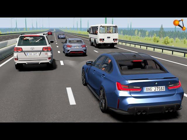 ПУТЬ К СМЕРТИ! ШАШКИ НА АВТОБАНЕ ЗАКОНЧИЛИСЬ ПЕЧАЛЬНО | BeamNG.drive