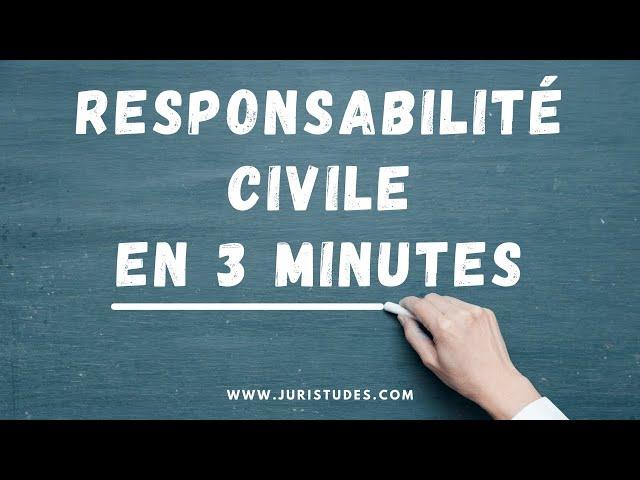 Comprendre la responsabilité civile en 3 minutes