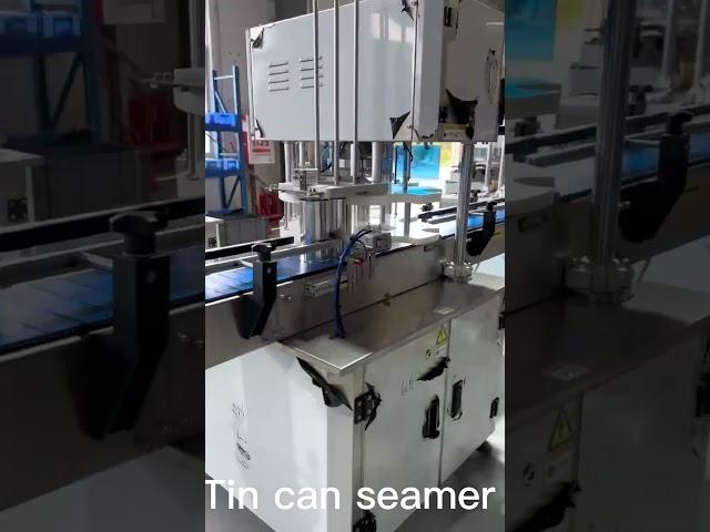 Automatic Tin Can Seamer Machine , Bottom Lid Can Sealing Machine , Fully Auto Can Seaming machine