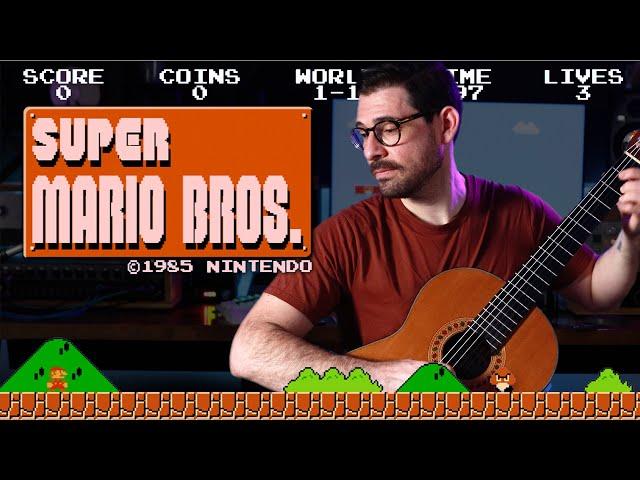 Super Mario Bros. Main Theme - Can I play ALL the parts on 1 guitar?? | TVonGuitar