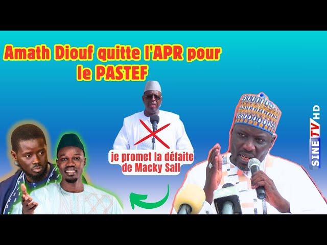 Fatick : Amath Diouf quitte l’APR pour le PASTEF et promet la défaite de Macky Sall