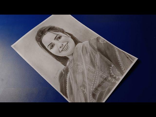 How to make Realistic Pencil Sketch of A girl, Complete Tutorial